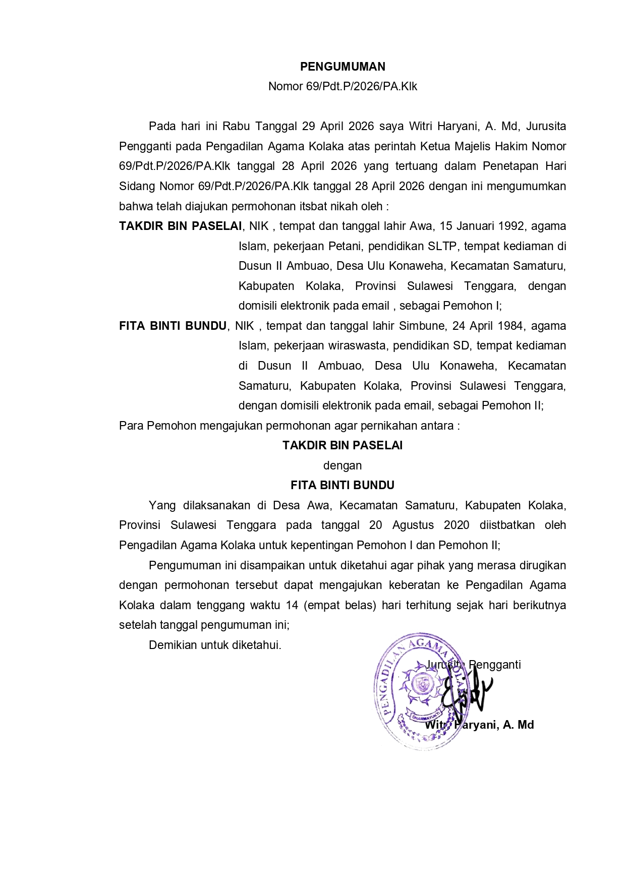 69_Pdt.P_2026_PA.Klk - Pengumuman_page-0001.jpg