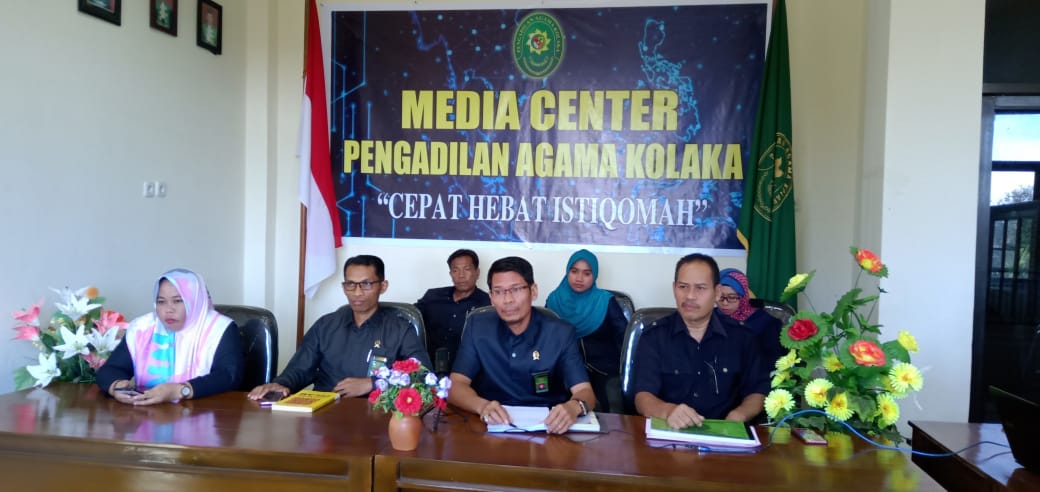 Akhir Tahun 2019, PA Kolaka Lakukan Telekonferensi dengan PTA Sulawesi Tenggara